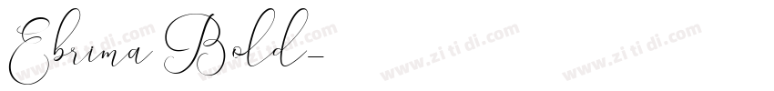 Ebrima Bold字体转换